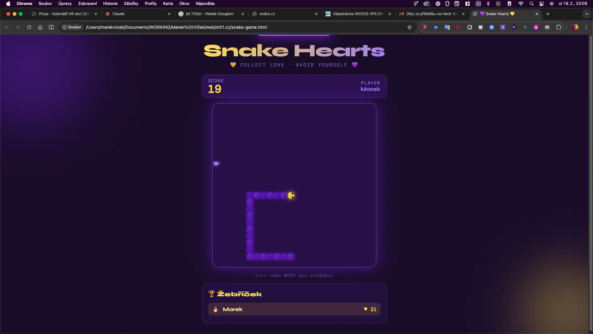 Snake hra